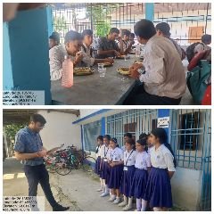 कूचबिहार19सितम्बर24*उपमंडलाधीश ने निरीक्षण में मध्याह्न भोजन के संबंध में सुरक्षा जागरूकता संदेश दिया।