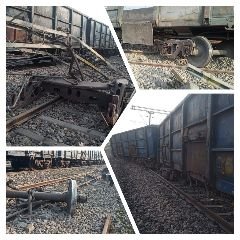 कूचबिहार24सितम्बर24*मैनागुड़ी रेलवे स्टेशन के पास एक बार फिर मालगाड़ी पटरी से उतर गई.