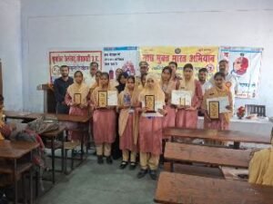 अयोध्या25सितम्बर24*सोसायटी ने इंटर कॉलेज में नशा मुक्ति भारत के तहत आयोजित की प्रतियोगिता