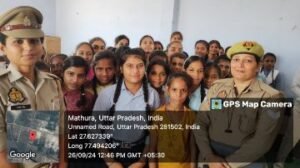 मथुरा26सितंबर24*ऑपरेशन जागृति, नारी सुरक्षा* अभियान के तहत महिलाओं व बालिकाओं को जागरूक किया गया