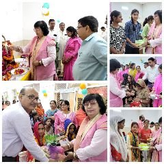 कानपुर देहात27सितंबर24*गर्भवती महिलाओं की गोद भराई, बच्चों को कराया अन्नप्राशन, किशोरियों को वितरित किए सेनेटरी नैपकिन*