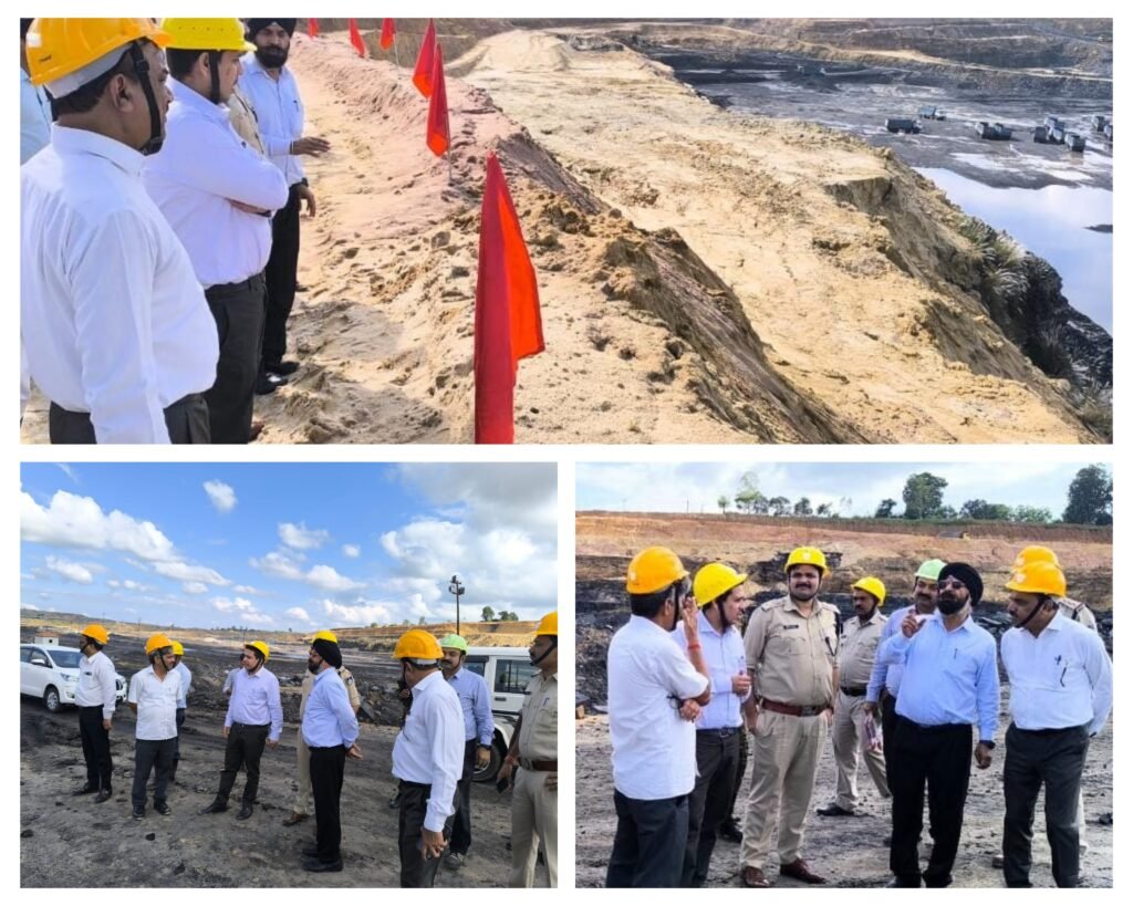 अनूपपुर 18 सितम्बर *कलेक्टर हर्षल पंचोली एवं पुलिस अधीक्षक मोती‌उर रहमान ने आमाडांड खुली खदान का किया निरीक्षण