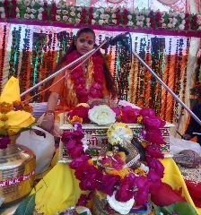 झांसी7अक्टूबर2024*ग्राम धायपुरा में चल रही संगीतमय श्रीमद्भागवत पुराण की कथा।