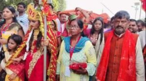 अयोध्या8अक्टूबर24*माता जी की विशाल चुनरी यात्रा का लगातार तीसरे वर्ष हुआ भव्य आयोजन