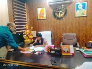 कौशाम्बी9अक्टूबर24*एक दिन के लिये बीएसए बनी राधिका*