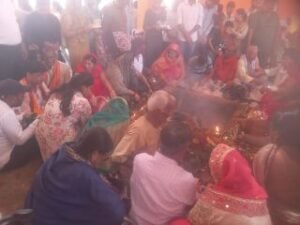 कौशाम्बी11अक्टूबर24*हवन पूजन भंडारे के साथ संपन्न हुआ नवरात्रि का 9 दिन*