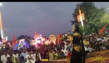 कौशाम्बी13अक्टूबर24*भारी भीड़ के बीच प्रभु श्री राम ने किया रावण का वध*