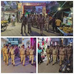 कानपुर नगर14अक्टूबर24*सड़कों को अतिक्रमण मुक्त एवम यातायात को सुगम बनाने हेतु पैदल गश्त व दिशा निर्देश दिए।