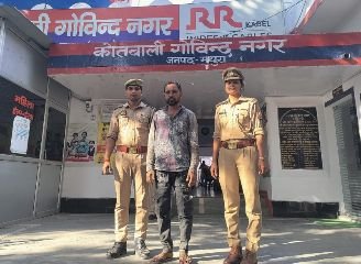 मथुरा16अक्टूबर24*थाना गोविन्दनगर पुलिस द्वारा एक अभियुक्त को मय एक नाजायज चाकू/छुरा के साथ किया गिरफ्तार