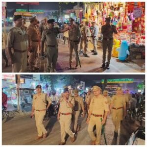 कानपुर नगर23अक्टूबर24*यातायात व्यवस्था को सुगम एवम अतिक्रमण मुक्त रखने हेतु पैदल गश्त किया गया।