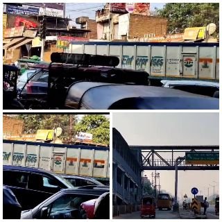 मथुरा24अक्टूबर24* यातायात व्यवस्था सुद्रण न होने से आये दिन लगता भीषण जाम