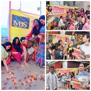 वाराणसी28अक्टूबर24*महिला भूमिहार समाज ने गरीब और असहाय बच्चों संग अस्सी घाट पर मनाई दीपावली*