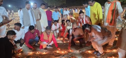 अयोध्या29अक्टूबर24*1 लाख 51 हजार दीपों से जगमग हुआ मां कामाख्या धाम : राम चंद्र यादव