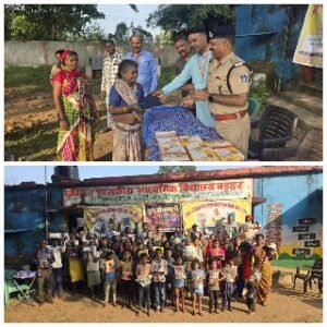 अनूपपुर30अक्टूबर24*कोतवाली पुलिस अनूपपुर ने जरूरतमंदों में किया मिष्ठान एवं वस्त्र वितरण