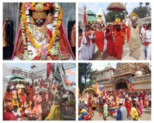 अनूपपुर 03 अक्टूबर 24*कल्याण सेवा आश्रम में नवरात्रि के प्रथम दिवस निकली जगत जननी मैया की भव्य शोभा यात्रा