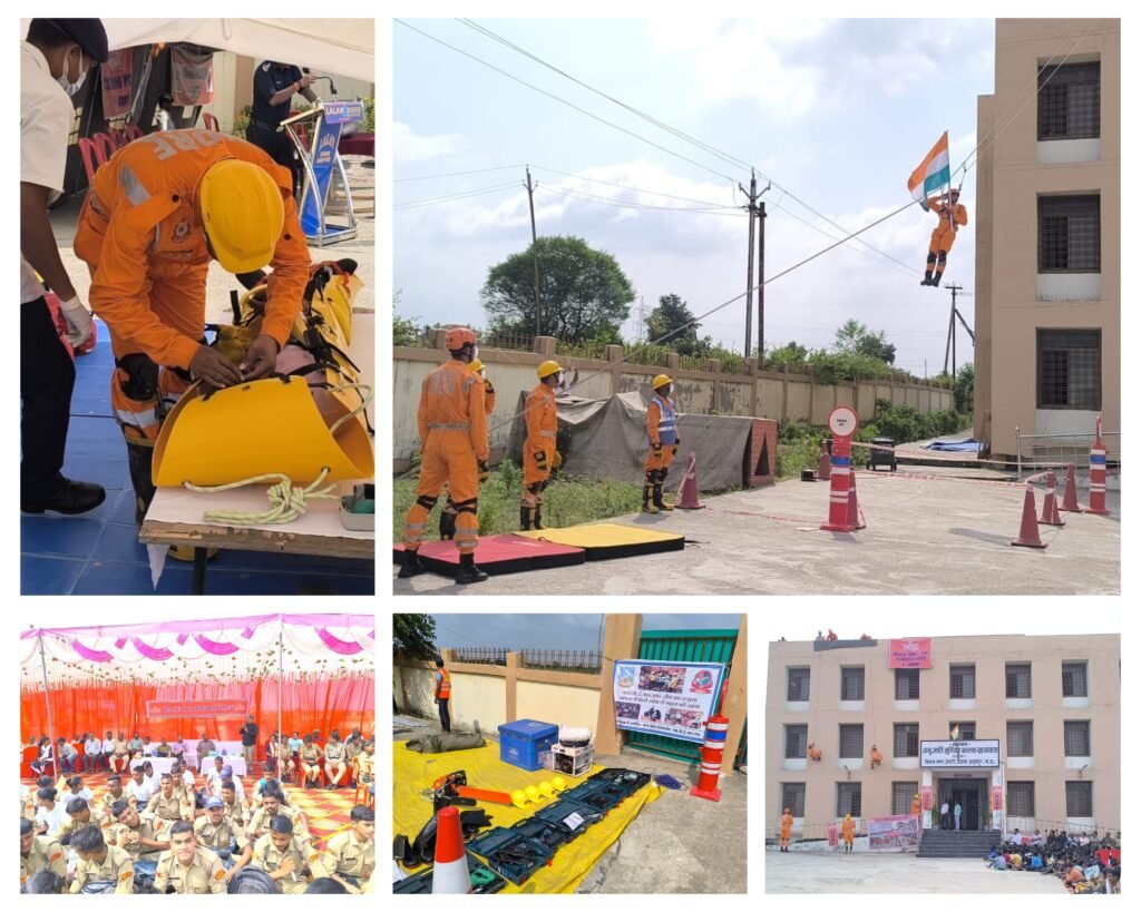 अनूपपुर 26 अक्टूबर 24*आपदा से निपटने एनडीआरएफ की टीम ने माॅक ड्रिल द्वारा दी प्रभावी राहत कार्य की जानकारी
