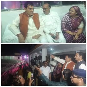 बाराबंकी05नवम्बर24*छठ पूजा की तैयारियों का जायजा लेने पहुंचे ए के शर्मा