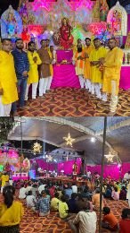 लखनऊ09नवम्बर24*मां भगवती जागरण में रात भर बही भक्ति रस धारा, झूमे श्रोता