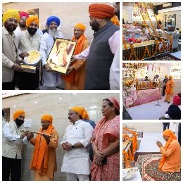 लखनऊ15नवम्बर24*मुख्यमंत्री योगी आदित्यनाथ ने आज खालसा चौक, आलमबाग, लखनऊ पहुंचकर किया माल्यार्पण