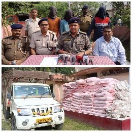 पूर्णिया बिहार 17 नवंबर24 *ग्रा० शिशवा, हल्दी बाड़ी में अवैद्य खाद निर्माण को लेकर की गई छापामारी।