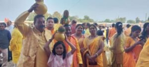 अनूपपुर18नवम्बर24*श्रीराम कथा कलश शोभा यात्रा में उमड़ा भारी‌जन सैलाब