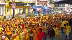 अनूपपुर18नवम्बर24*श्रीराम कथा कलश शोभा यात्रा में उमड़ा भारी‌जन सैलाब