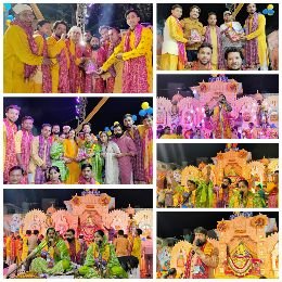 बिजनौर24नवम्बर24*श्याम संकीर्तन में भजनों पर थिरके श्रद्धालु*कृपा पात्र सलोनी दीदी के भजनों पर भाव विभोर हुए श्रद्धालु*