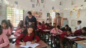 कौशाम्बी26नवम्बर24*रिकॉर्ड छात्र उपस्थिति के साथ नैट परीक्षा हुई सम्पन्न--बीईओ चायल*