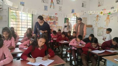 कौशाम्बी26नवम्बर24*रिकॉर्ड छात्र उपस्थिति के साथ नैट परीक्षा हुई सम्पन्न--बीईओ चायल*