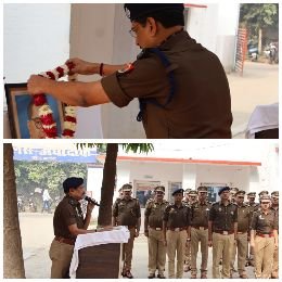 बाराबंकी26नवम्बर24*संविधान दिवस के अवसर पर पुलिस अधीक्षक बाराबंकी द्वारा संविधान की प्रस्तावना की शपथ दिलाई गई-*