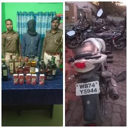 पूर्णिया28नवम्बर24*वाहन चेकिंग के दौरान एक अपाचे मोटरसाइकिल सवार20लीटर विदेशी मदिरा सहित गिरफ्तार।