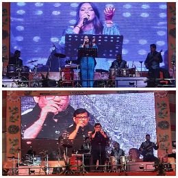 बाराबंकी30नवम्बर24*बॉलीवुड नाइट में इंडियन आइडल गायक जतिन निगम ने मचाया जमकर धमाल