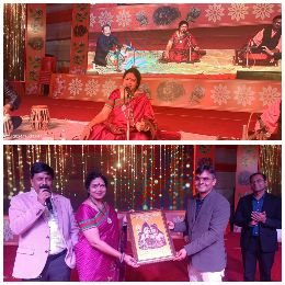 बाराबंकी30नवम्बर24*भजन गायिका डॉ पूनम श्रीवास्तव के भजनों ने बांधा समा