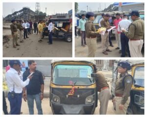 अनूपपुर 08 नवंबर 24*अनूपपुर शहर के 42 ऑटो चालकों की हुई आकस्मिक चेकिंग