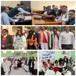 मुगलसराय3दिसम्बर24*नगर पंचायत उप चुनाव में अध्यक्ष पद हेतु शहनाज ने नामांकन दाखिल किया।