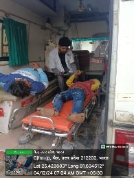 कौशाम्बी4दिसम्बर24*बाइक सवार को पिकअप ने मारी टक्कर दो घायल*