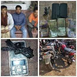 पूर्णिया06दिसम्बर24*वाहन चेकिंग के दौरान 03 बाइक सवार युवक गिरफ्तार।