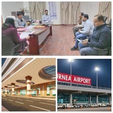 पूर्णिया बिहार 19 दिसंबर 24*"Purnia Airport बनेगा स्टेट ऑफ द आर्ट, पटना-पूर्णिया ग्रीनफील्ड एक्सप्रेसवे से सीधा जुड़ेगा पूर्णिया एयरपोर्ट।