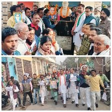 मुगलसराय24दिसम्बर24*कांग्रेस ने निकाला 'बाबा साहेब अंबेडकर सम्मान मार्च'