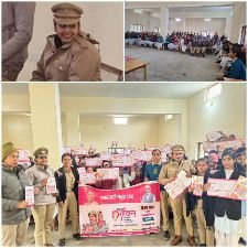 सहारनपुर30दिसम्बर24*मिशन शक्ति अभियान फेज़-5 के तहत एंटी रोमियों टीम ने बालिकाओं को किया जागरूक*