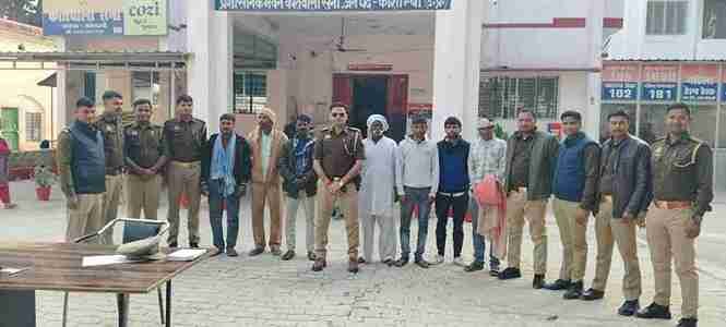 कौशाम्साबी 22 दिसम्तबर २०२४* वारन्टी को सैनी पुलिस ने किया गिरफ्तार