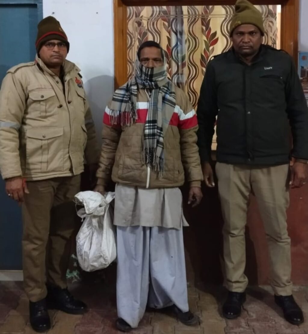 सहारनपुर15जनवरी25*देवबन्द पुलिस ने प्रतिबंधित चाइनीज मांझा बेचने वाला दुकानदार किया गिरफ्तार