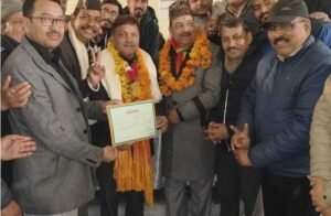 हल्द्वानी26जनवरी25*भाजपा प्रत्याशी गजराज सिंह बिष्ट बने हल्द्वानी के मेयर कांग्रेस प्रत्याशी ललित जोशी को हराया