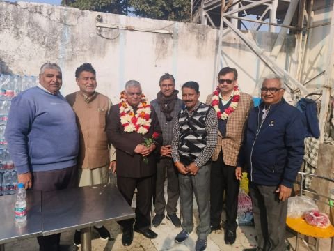 अलबर05जनवरी25*आल इंडिया अखिल भारतीय खानपाल रेलवे वैलफेयर एसोसियन अध्यक्ष का भव्य स्वागत।