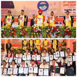 हल्द्वानी04जनवरी25*यह दीक्षांत समारोह एक ज्ञान परिश्रम और साधना प्राप्त सभी उपलब्धियों का उत्सव है-राज्यपाल