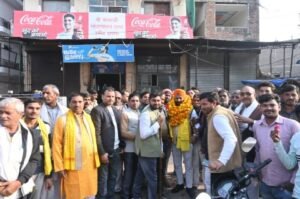 कानपुर देहात09जनवरी25*कैबिनेट मंत्री प्रतिनिधि का जोरदार स्वागत हुआ*