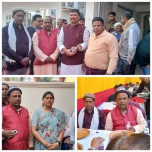 पूर्णिया बिहार 14 जनवरी 25 जनवरी25*अल्पसंख्यक प्रकोष्ठ के कमाली दही चूड़ा भुज में हुए शामिल।