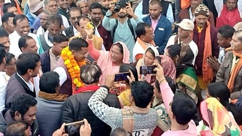 अनूपपुर15जनवरी25*नर्मदा अंचल से निकला हीरा*  भारतीय जनता पार्टी के जिलाध्यक्ष बने हीरा सिंह श्याम