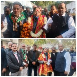 दिल्ली17जनवरी25* काँग्रेस प्रत्याशी कृष्णा तीरथ ने बहुत ही सादगी के साथ पटेल नगर से नामांकन दाखिल किया।