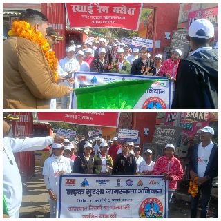 लखनऊ17जनवरी25*सड़क सुरक्षा के लिए स्कूली बच्चों ने चलाया यातायात जागरूकता अभियान*